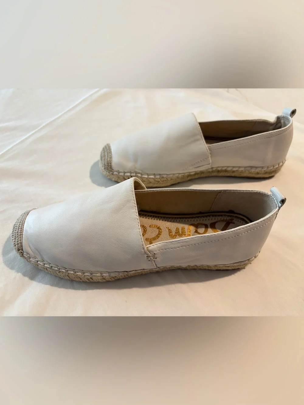 Sam Edelman white leather